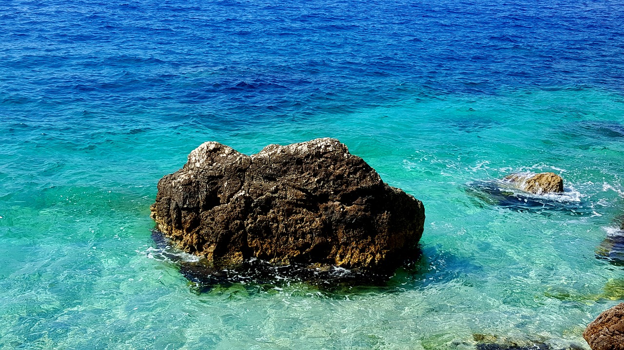 Image - stone sea beach nature ocean