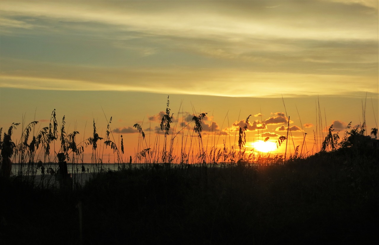 Image - sunset sea florida evening sky