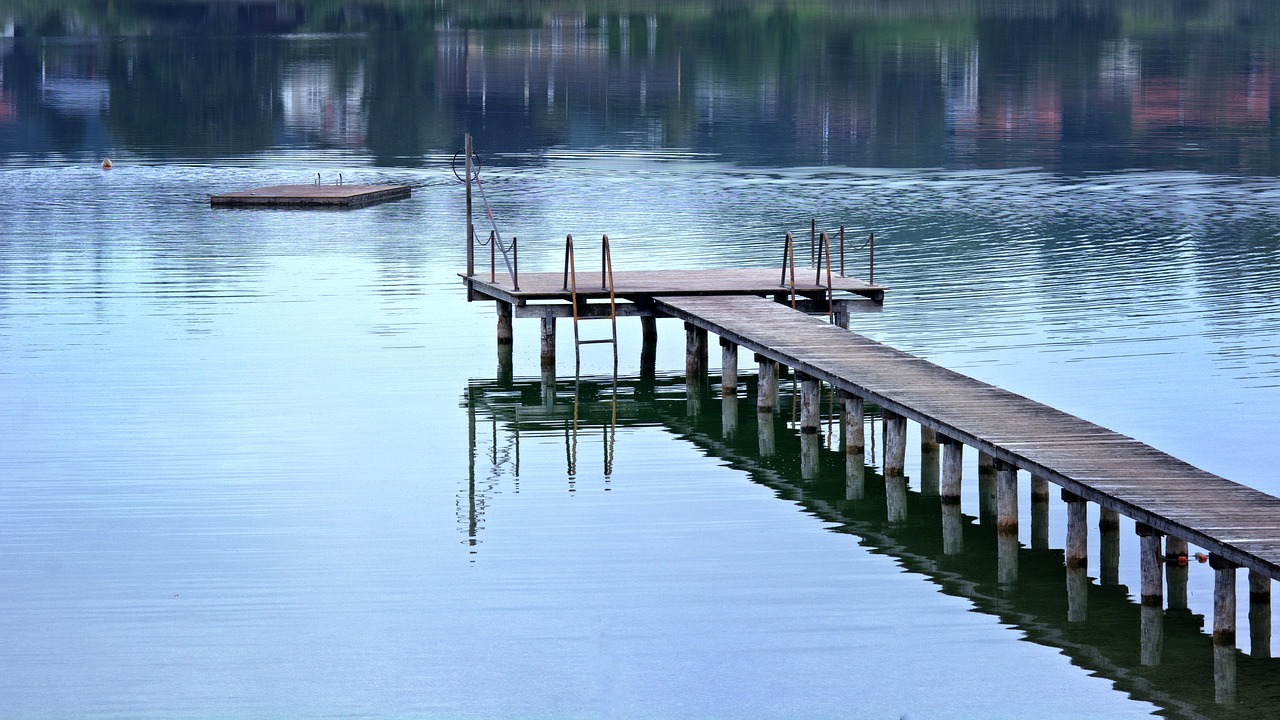 Image - boardwalk web waters lake romantic