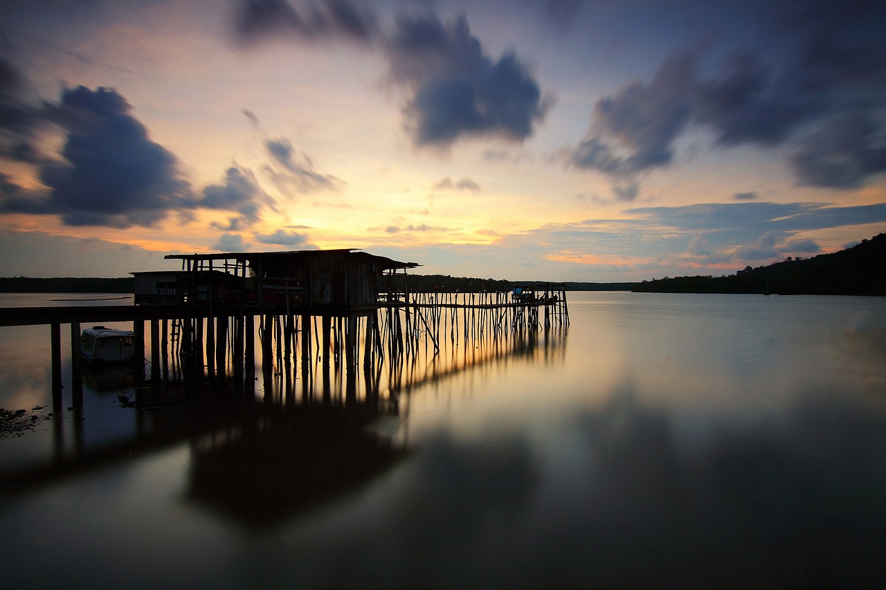 Image - cloud jetty seascape outdoors