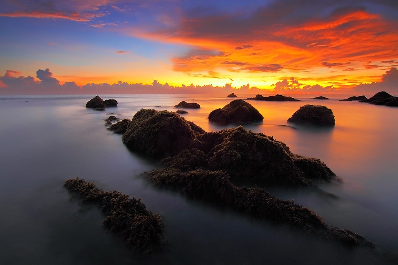 Image - seascape sunrise sea morning