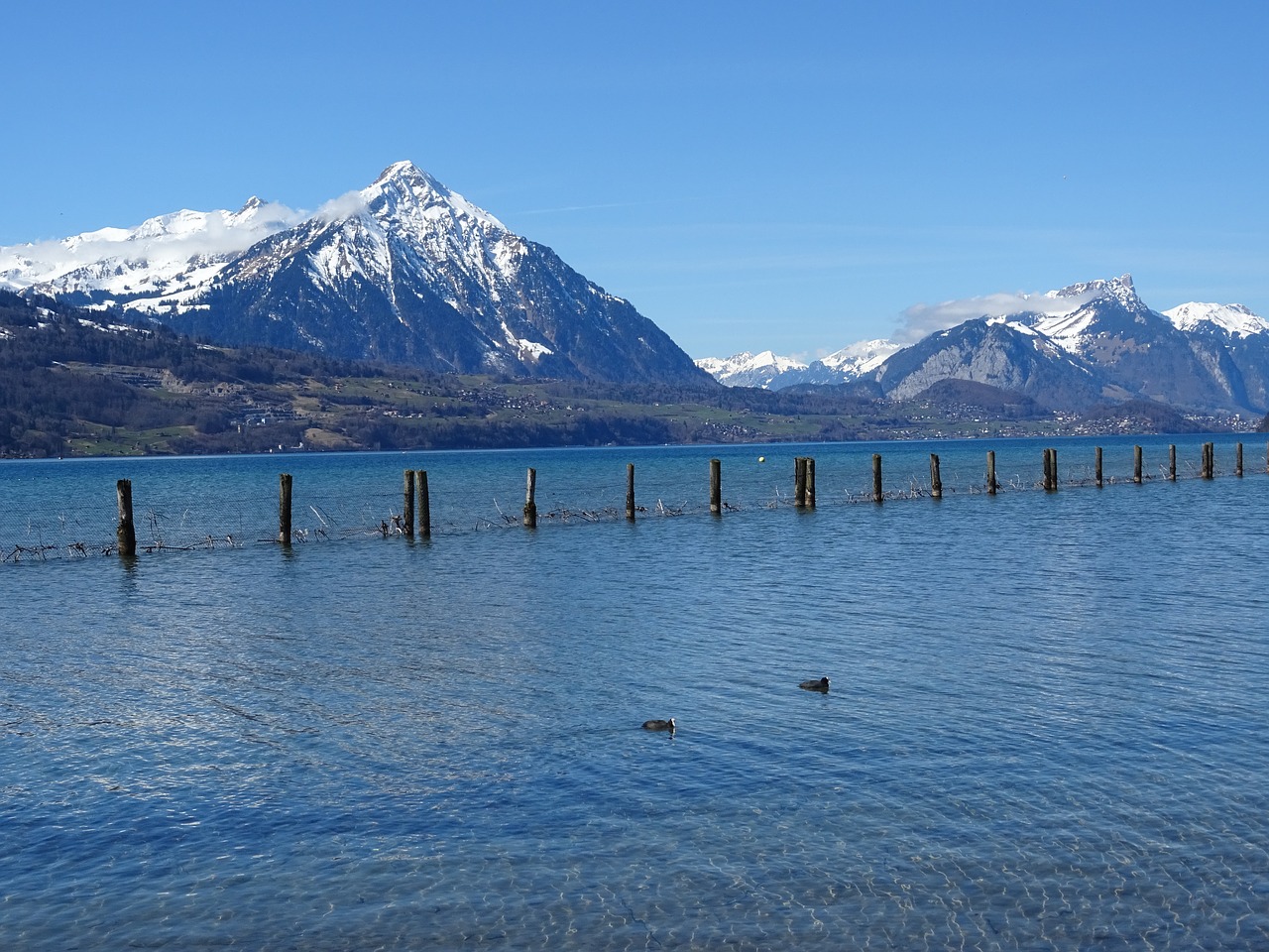 Image - mountains alpine lake nature snow