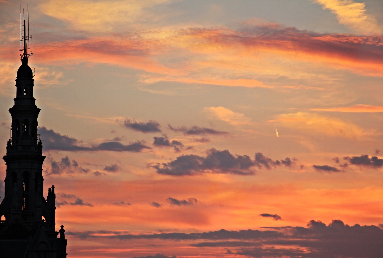 Image - sunset evening sky atmospheric