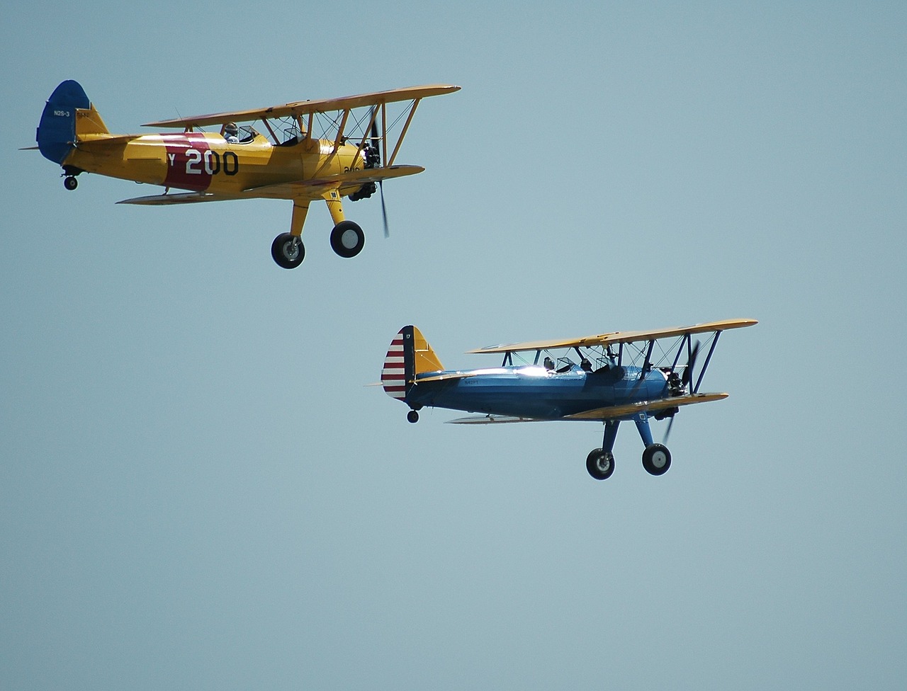 Image - bi planes aircraft airshow sky