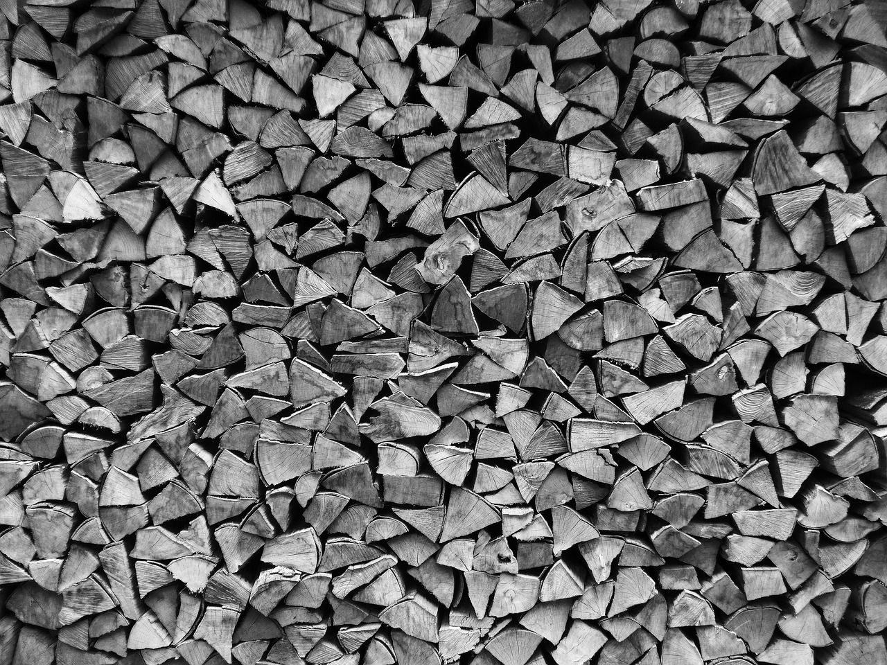 Image - log wood firewood stacked up black