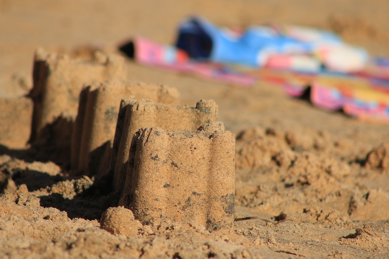 Image - sandcastle sand construction beach