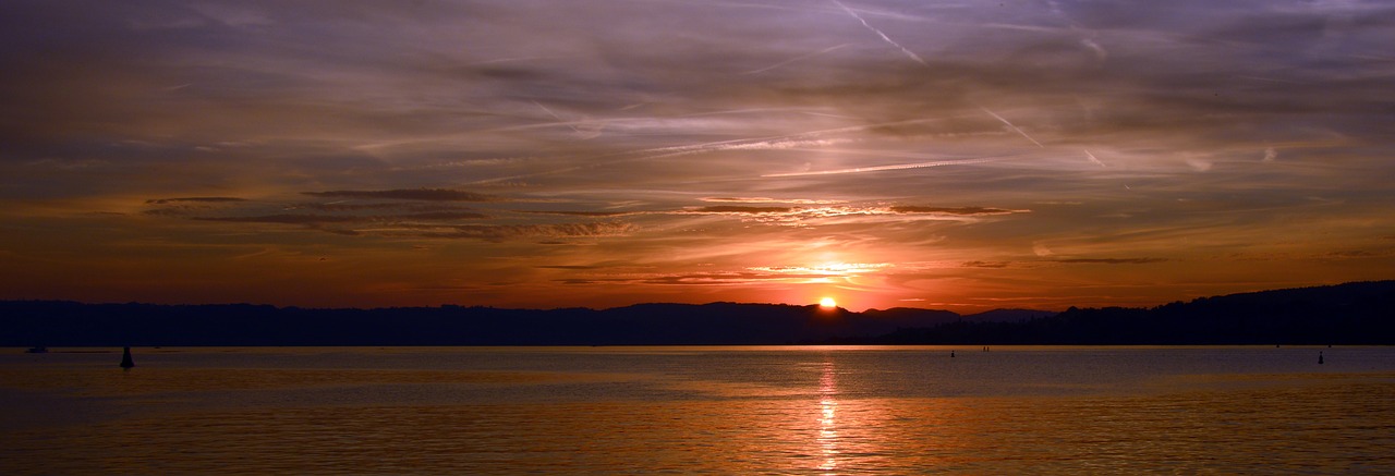 Image - sunset sky clouds abendstimmung