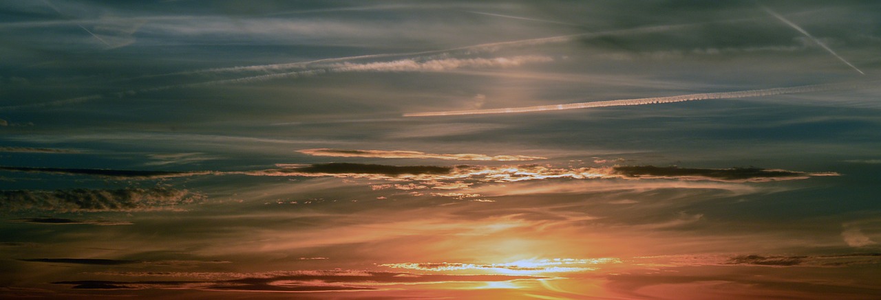 Image - sunset sky clouds abendstimmung