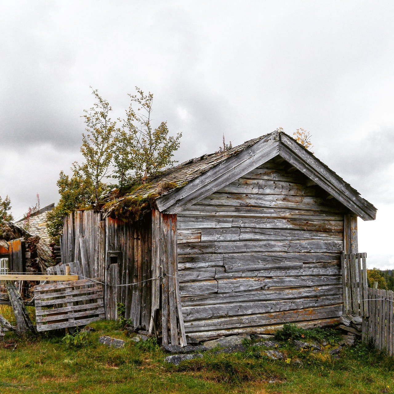 Image - log house old log wooden cabin