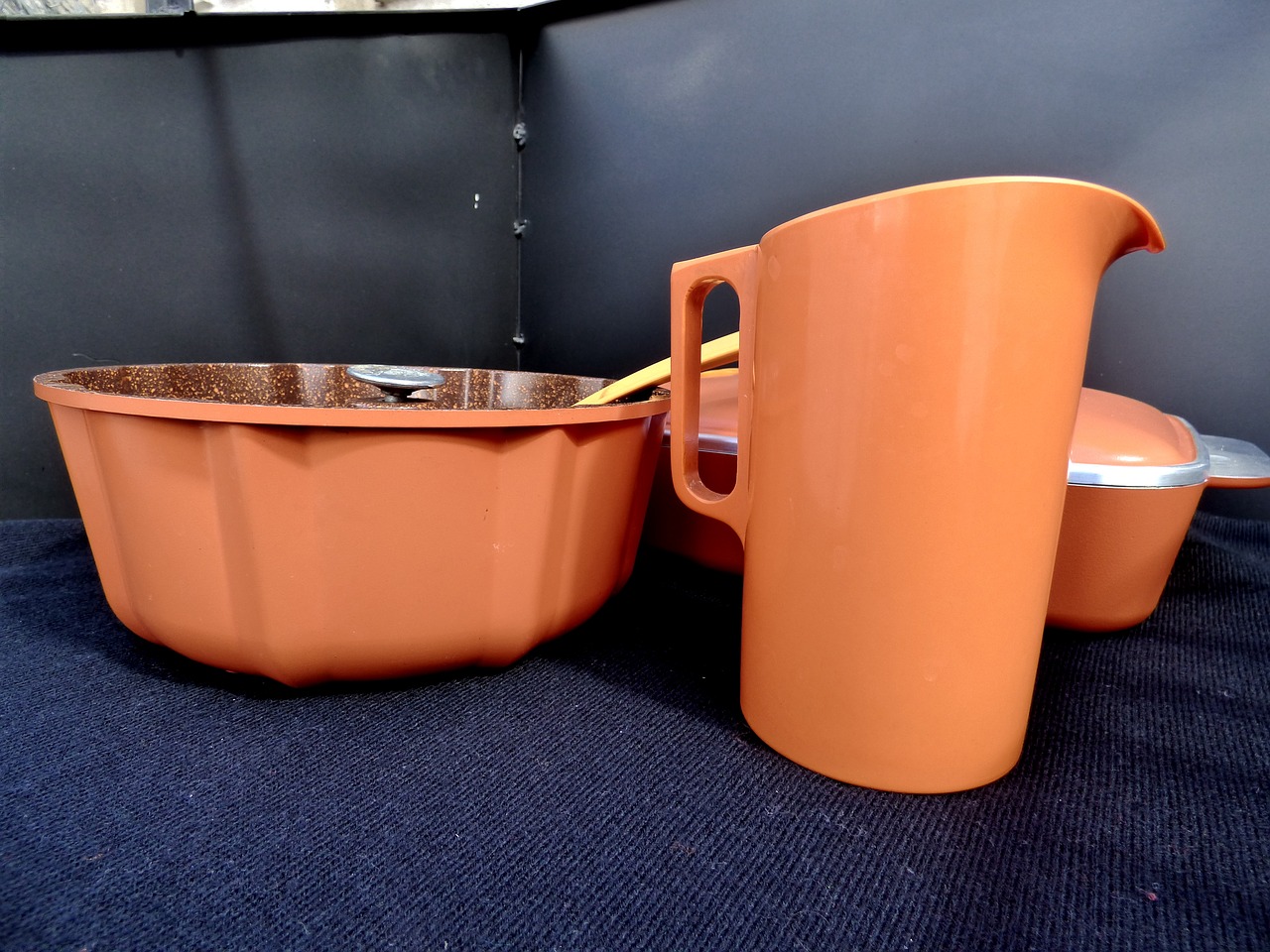 Image - savarin jar containers orange color