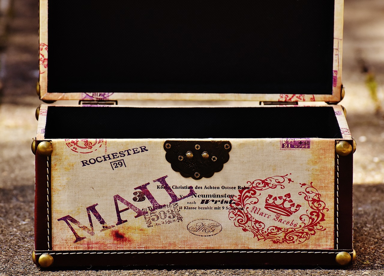Image - chest luggage send mail go away