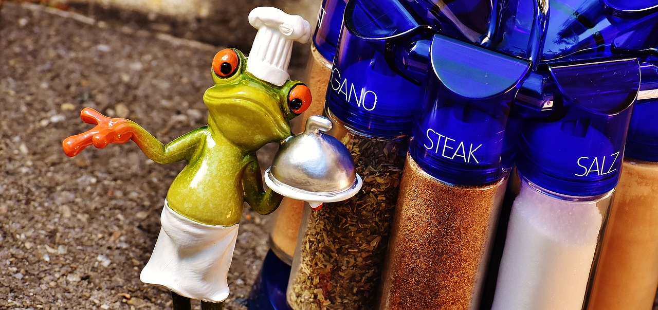 Image - frog cooking spices preparation