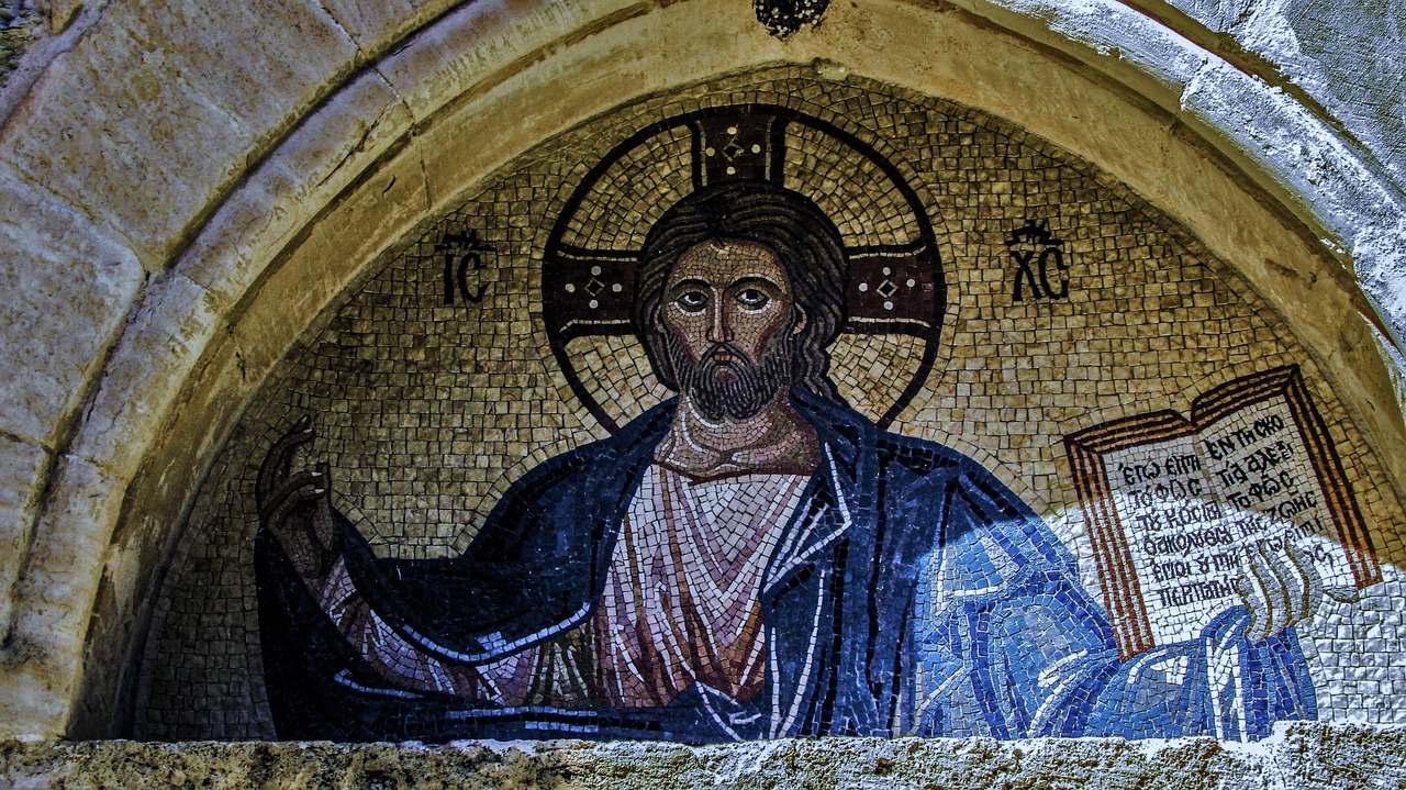 Image - lintel jesus christ mosaic