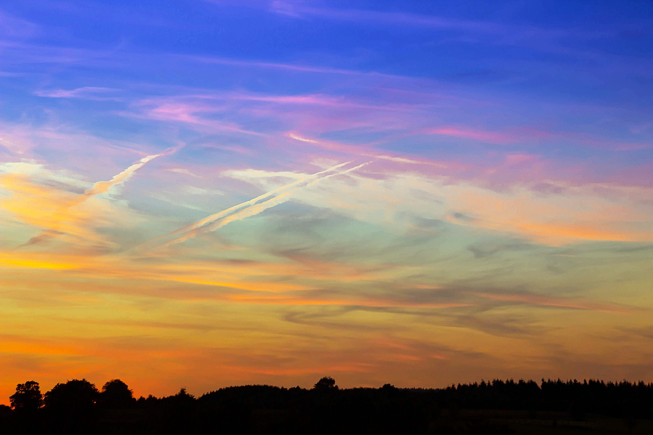 Image - sunset sky clouds abendstimmung