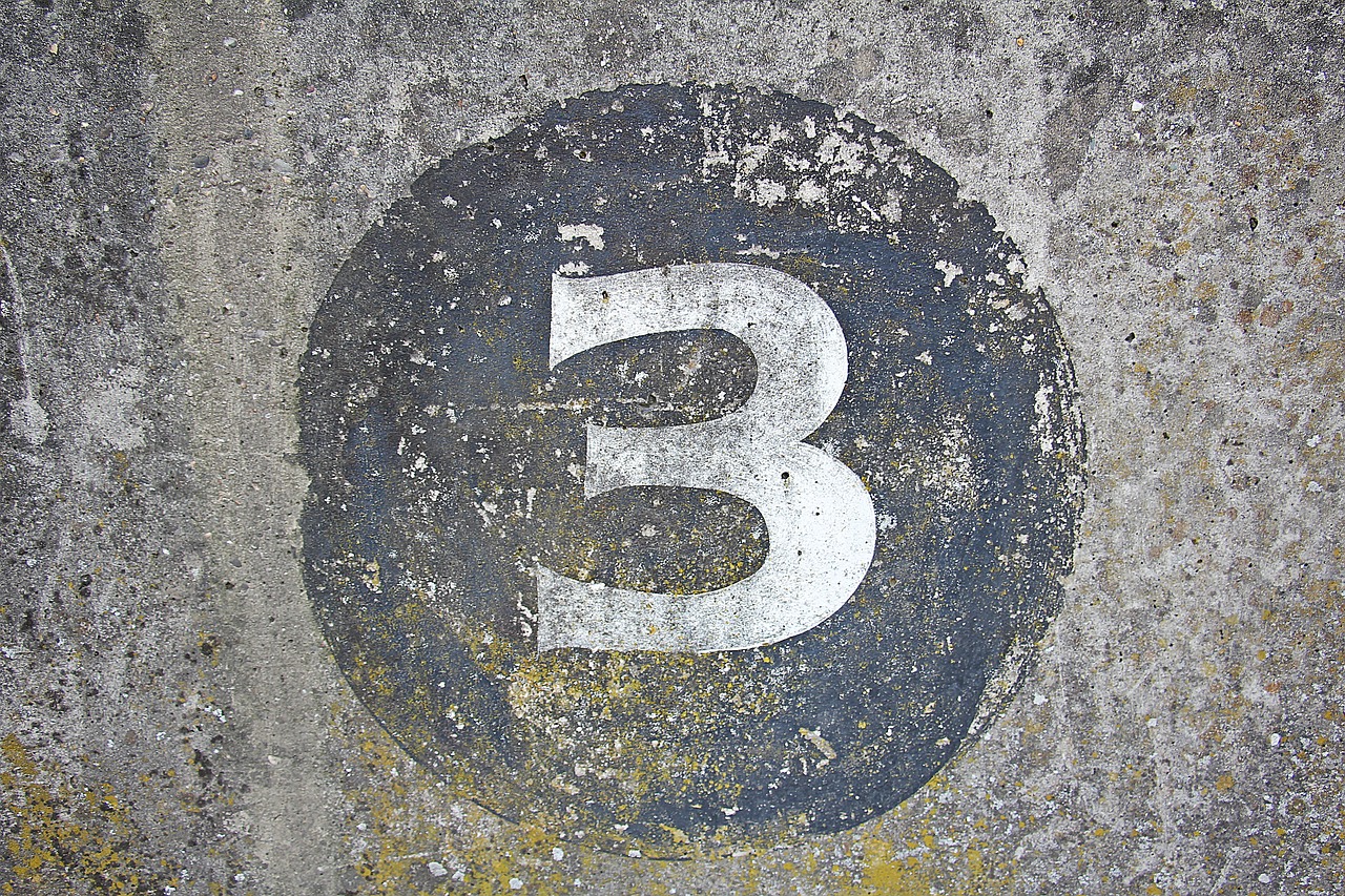 Image - number digit three 3 texture