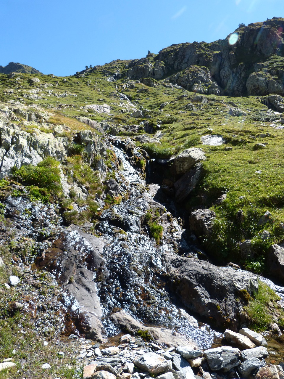 Image - waterfall cataract high mountain