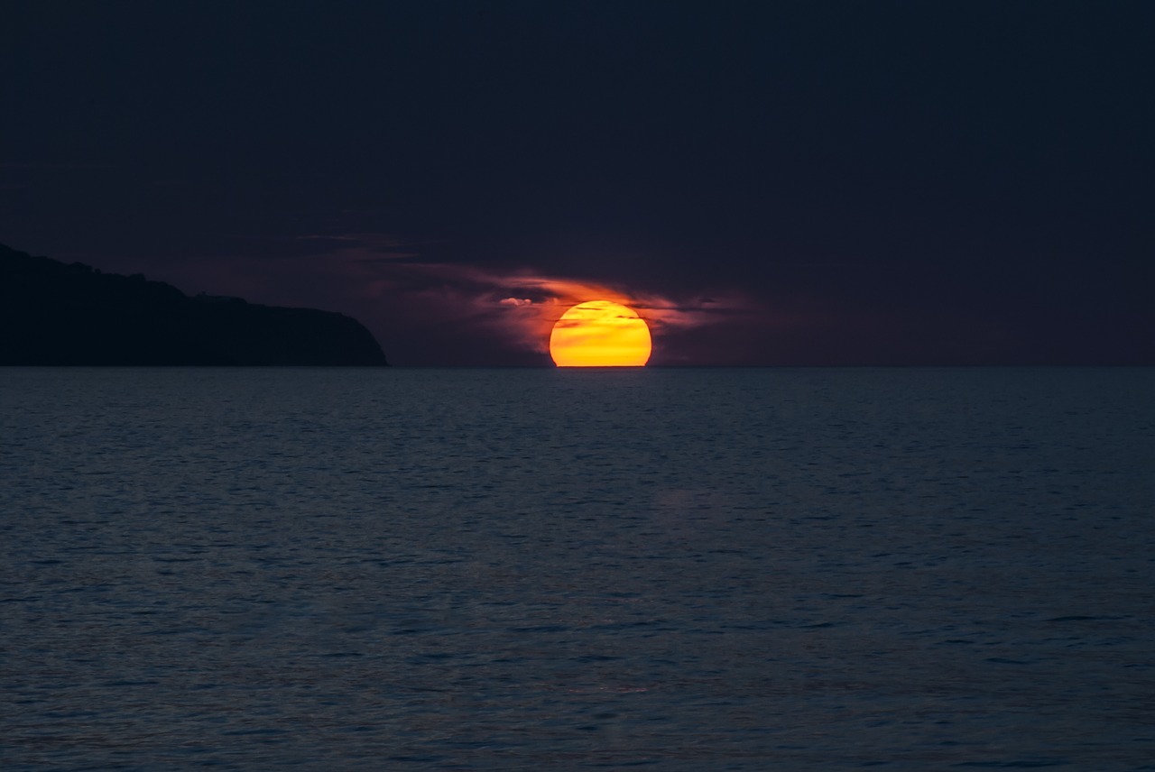 Image - sunset ocean azores portugal sol