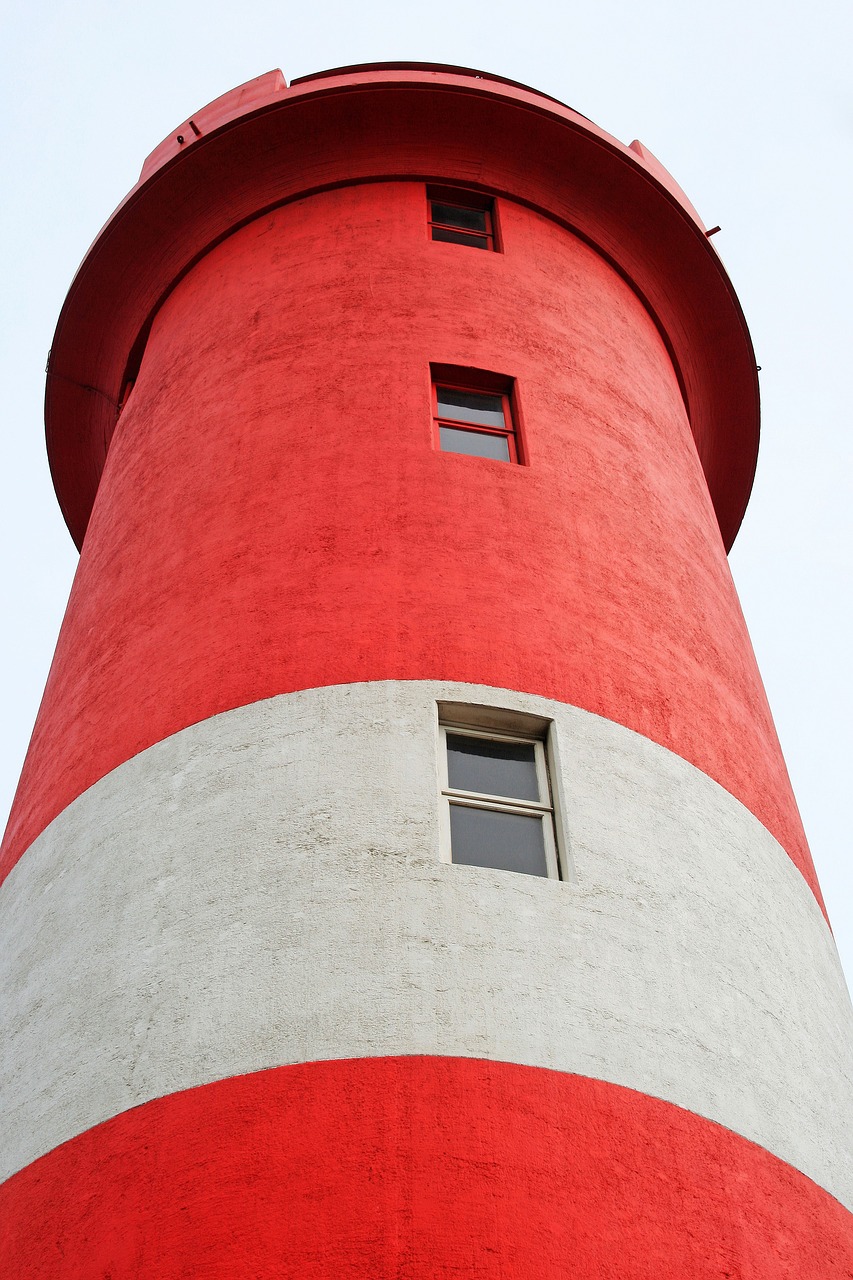 Image - lighthouse nautical beacon red