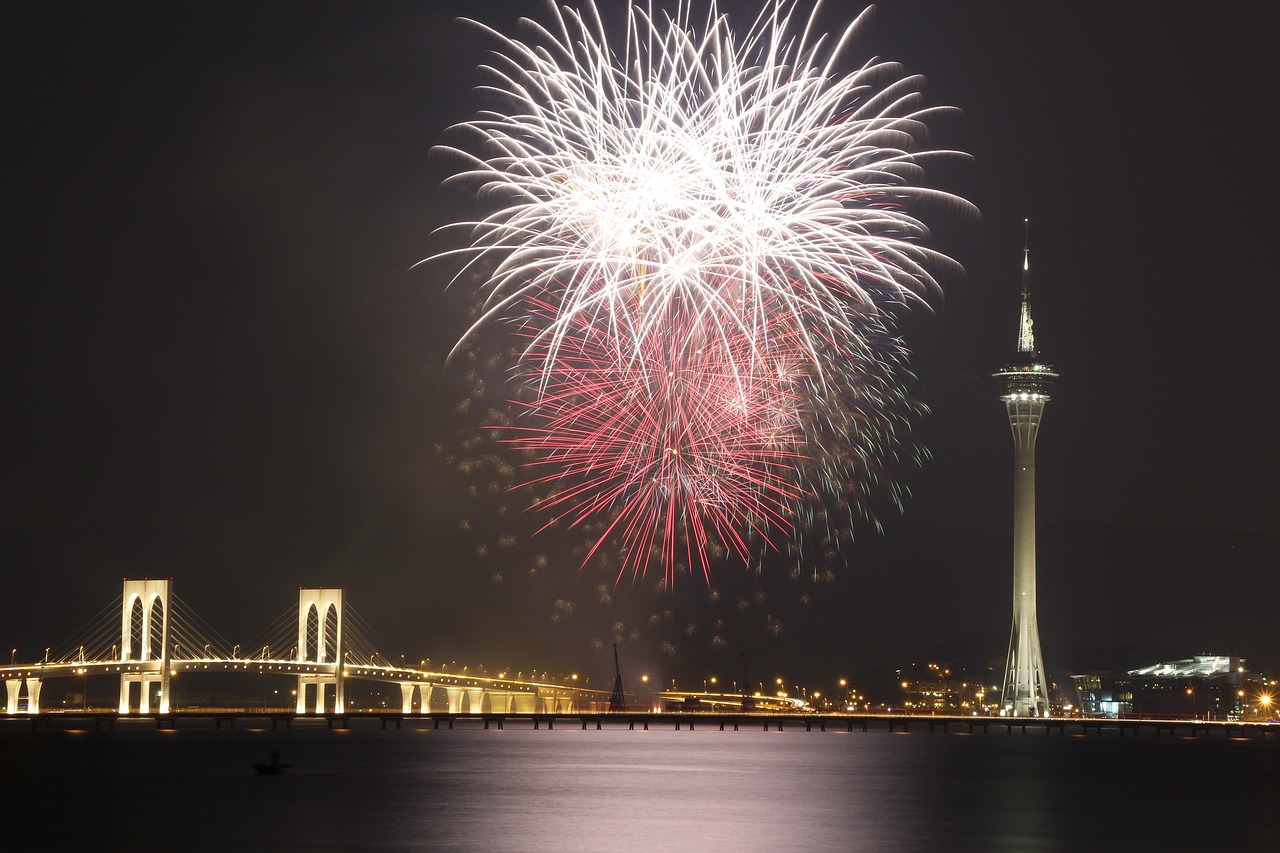 Image - macau fireworks landscape