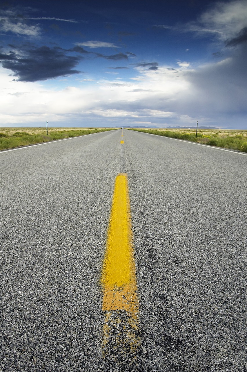 Image - road sky highway travel journey