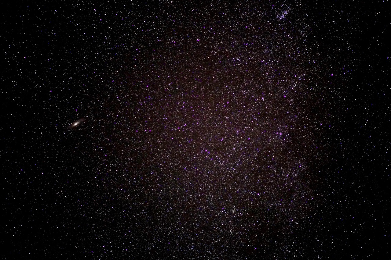 Image - starry sky star galaxies andromeda