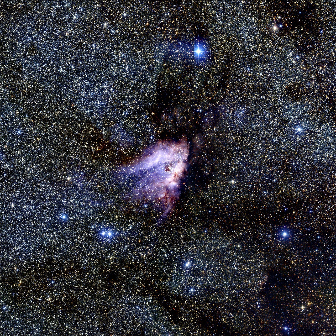 Image - messier 17 nebula space stars