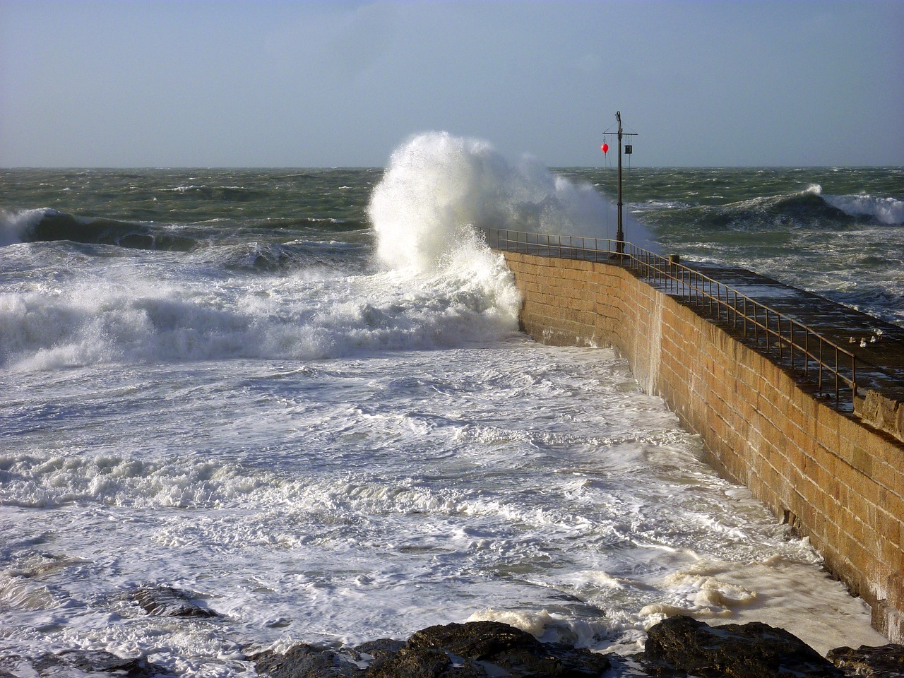 Image - sea forward wave water spray