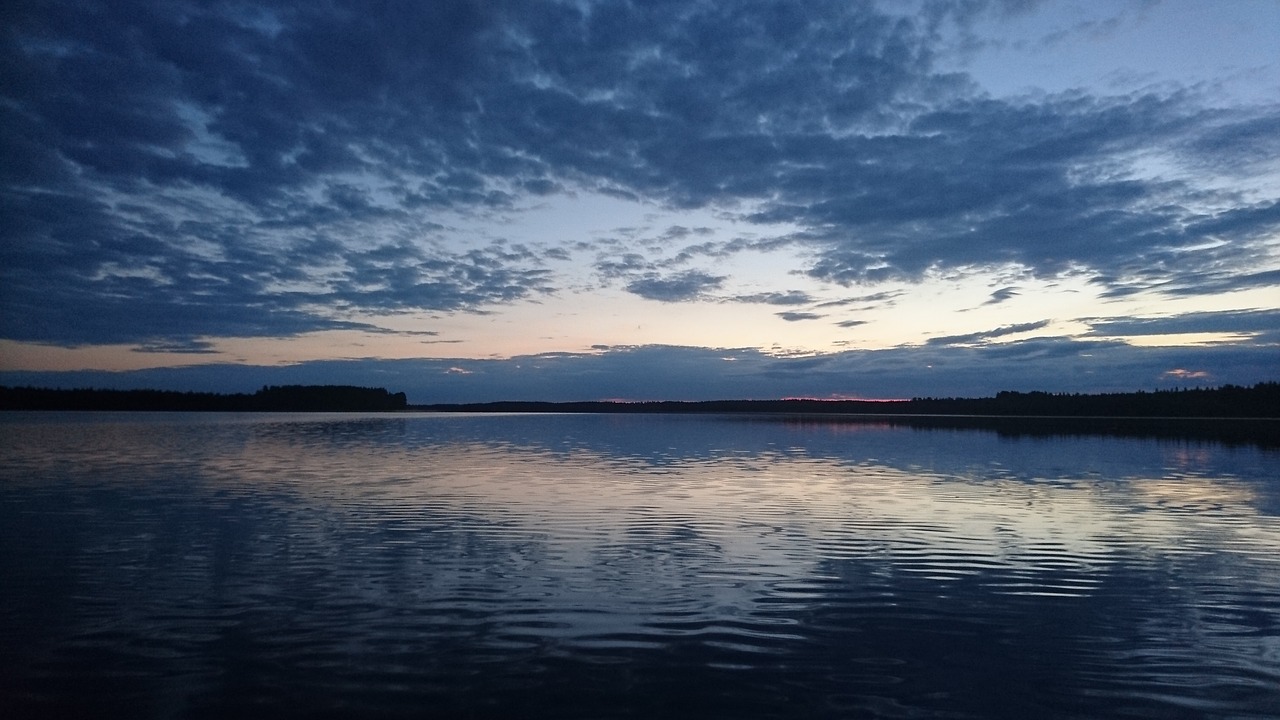 Image - lake water lake in finland evening