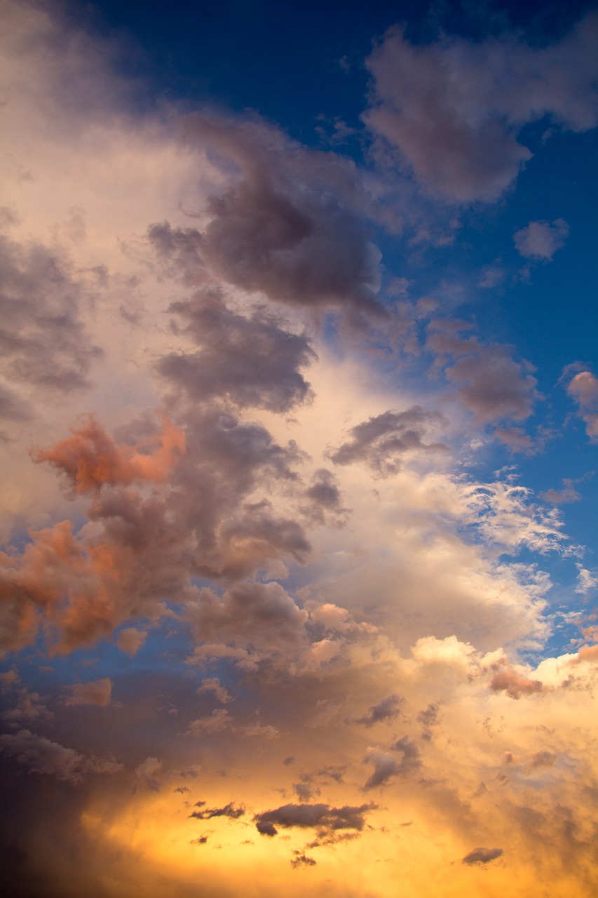 Image - clouds air storm orange blue