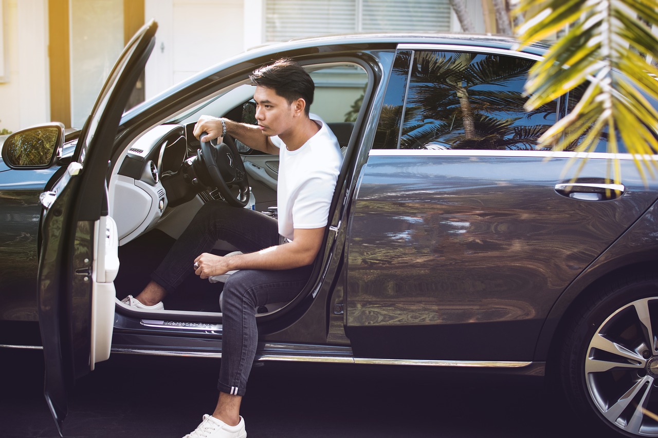 Image - car asian man clothing model