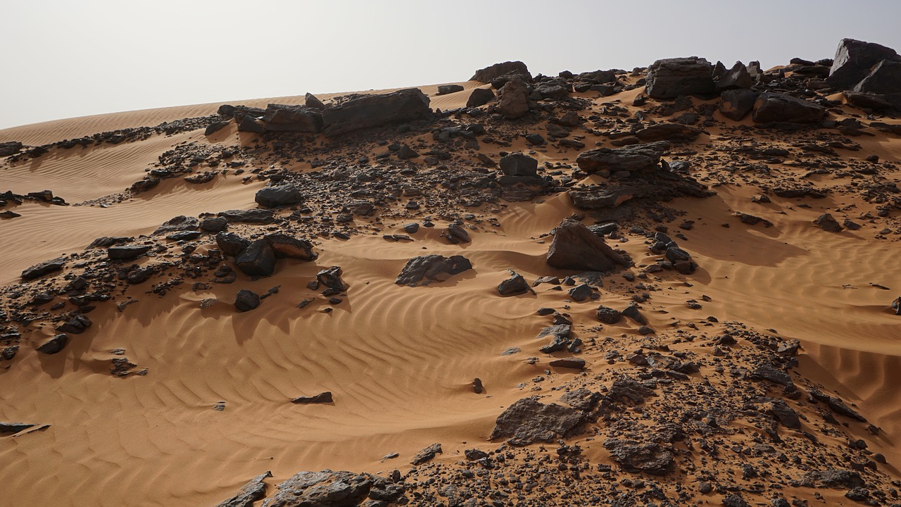 Image - desert rocks sand sudan meroe