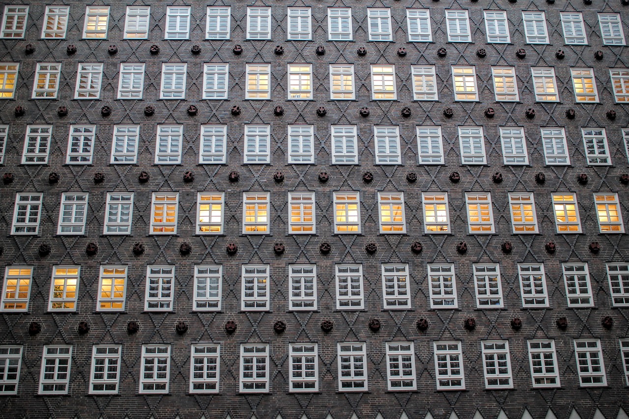 Image - hamburg building window brick