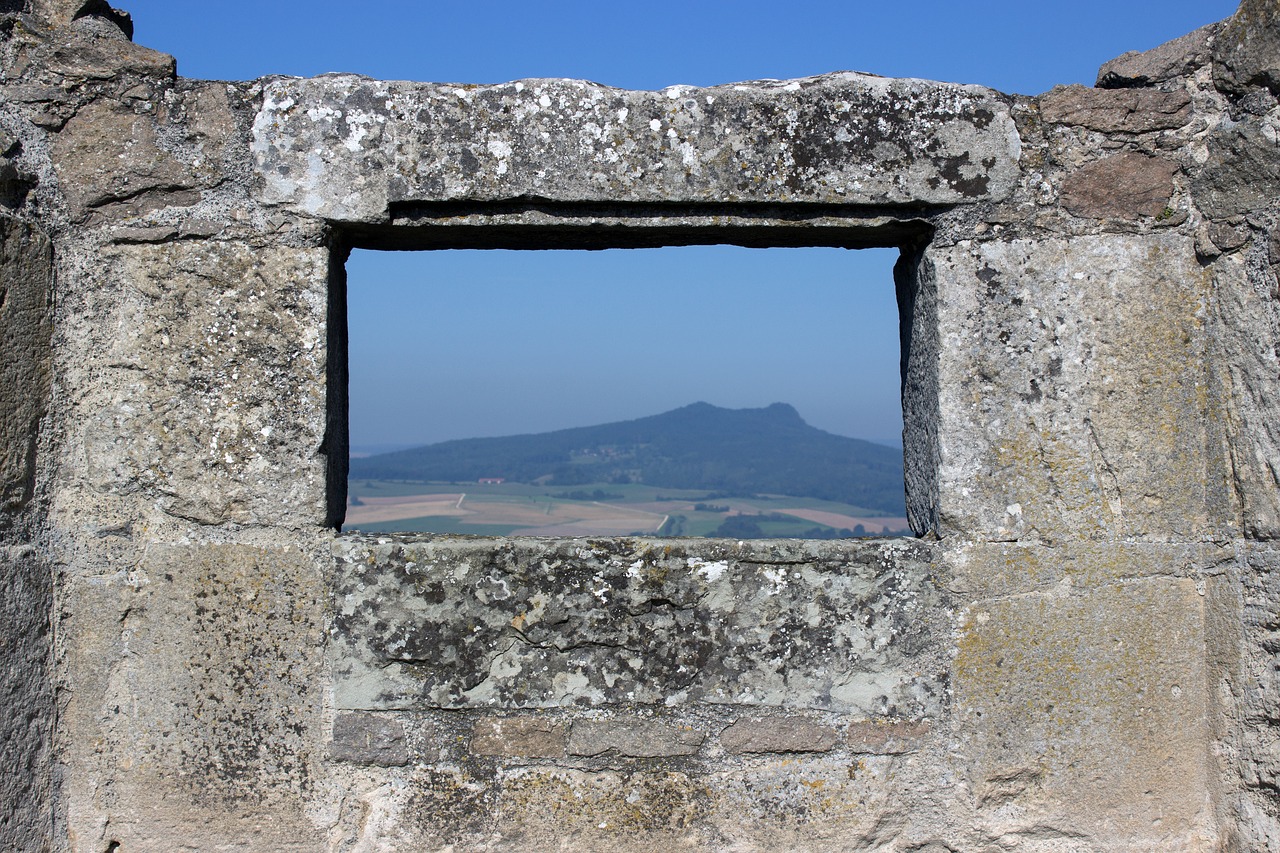 Image - window view distant view wall