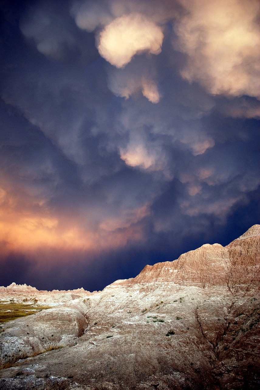 Image - storm clouds hills cloudburst dark