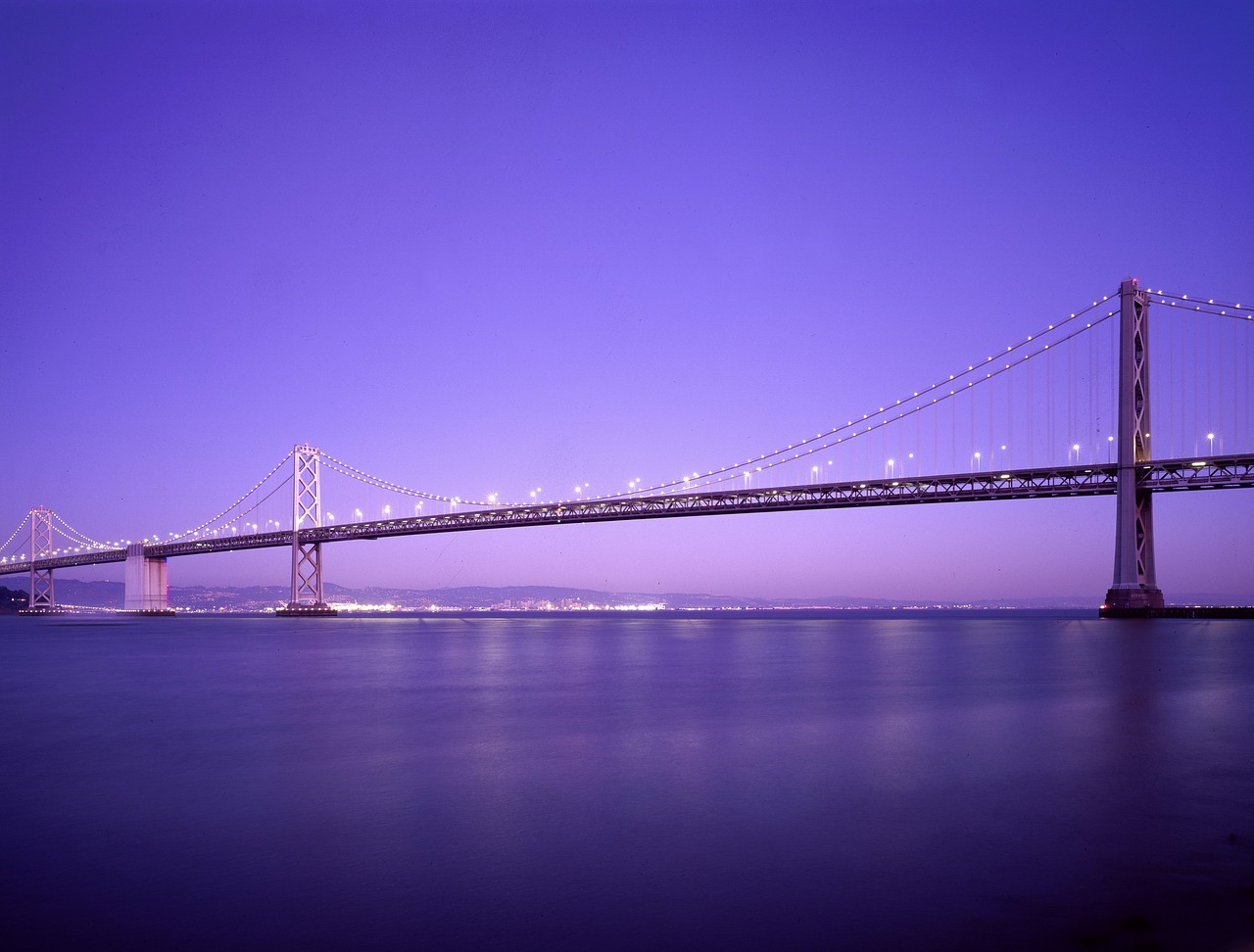 Image - bridge sea water sky