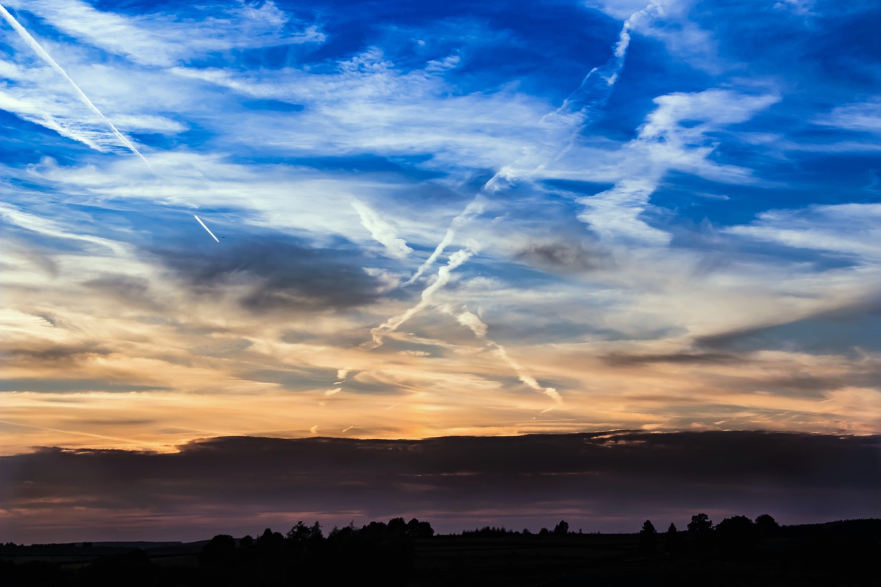 Image - sunset sky clouds abendstimmung