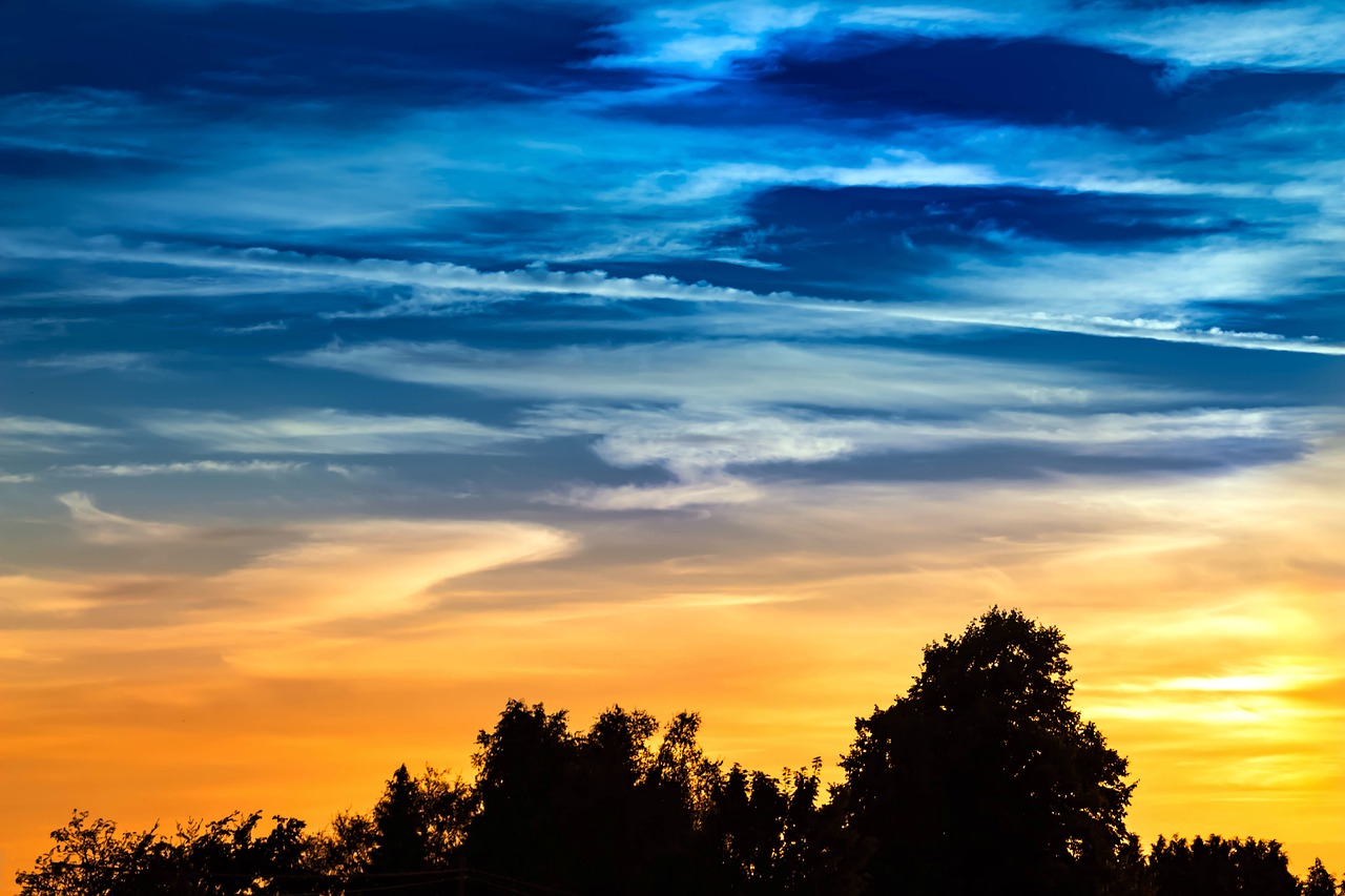 Image - sunset sky clouds abendstimmung