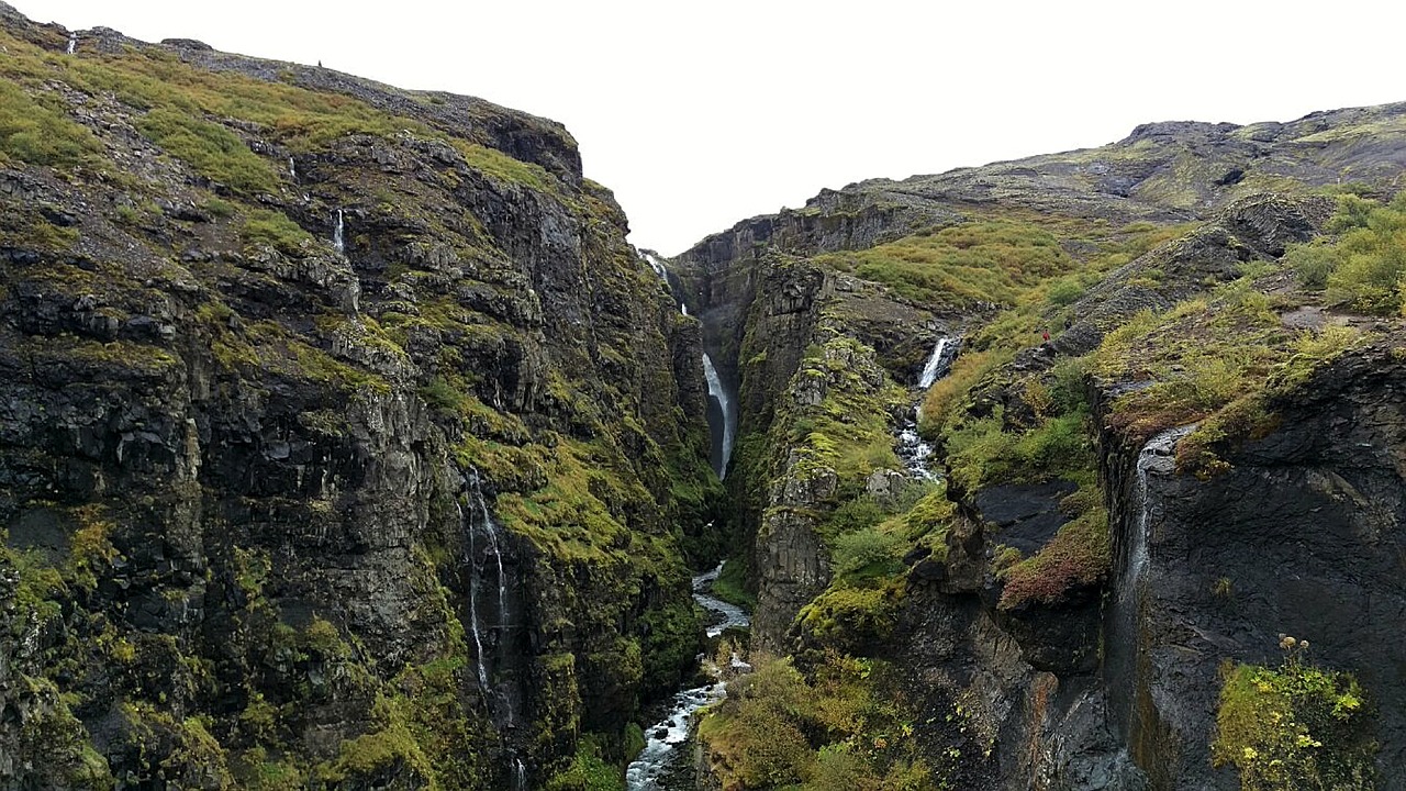 Image - waterfall landscape iceland
