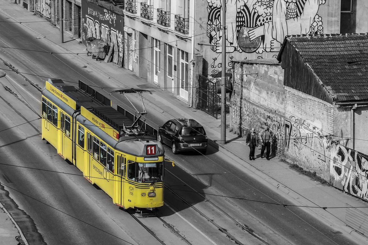 Image - belgrade train street serbia