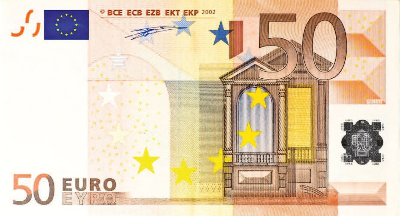 Image - dollar bill 50 euro money banknote