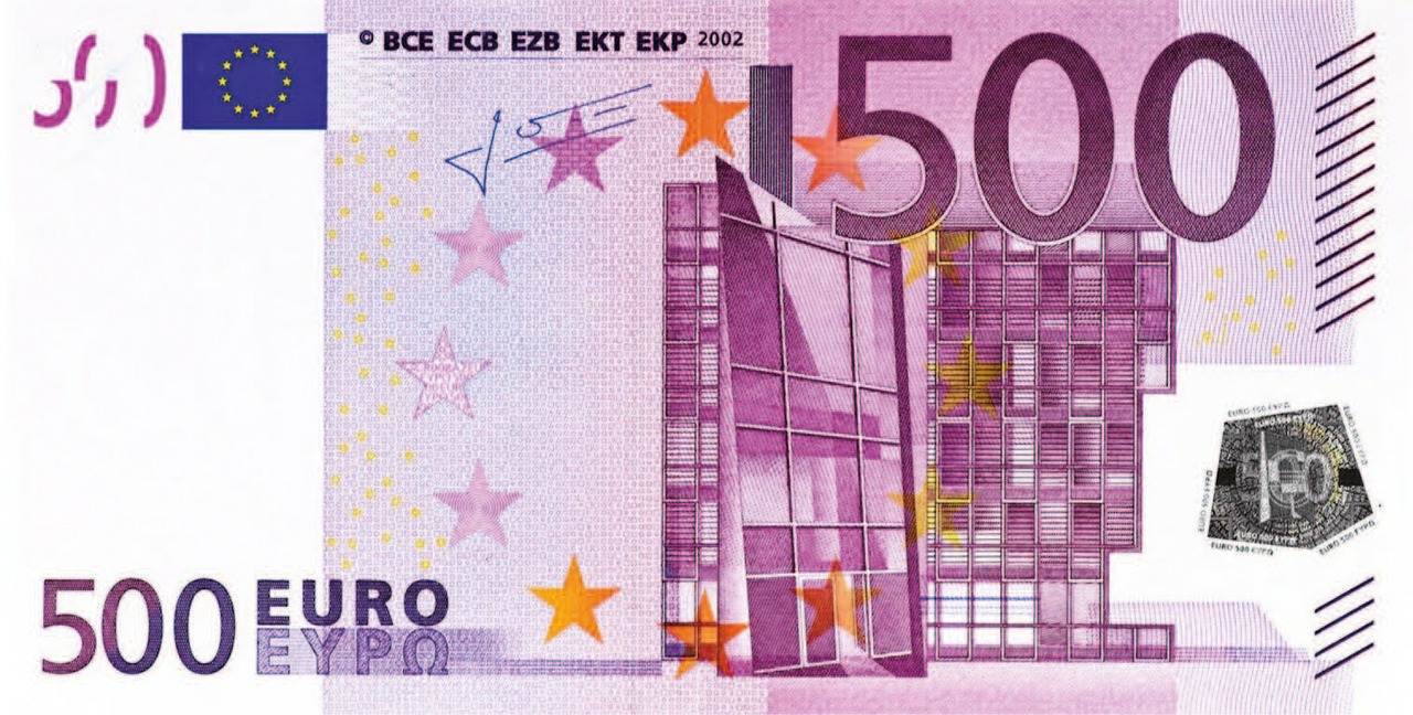 Image - dollar bill 500 euro money banknote