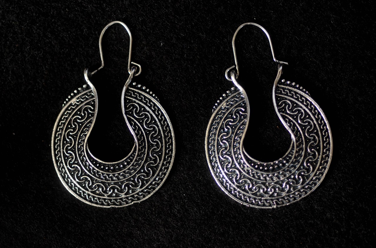 Image - hoops earrings silver filigree