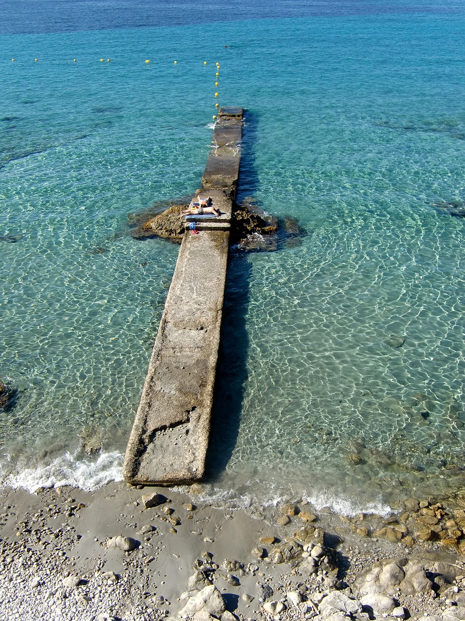 Image - water sea web swim sun sky blue