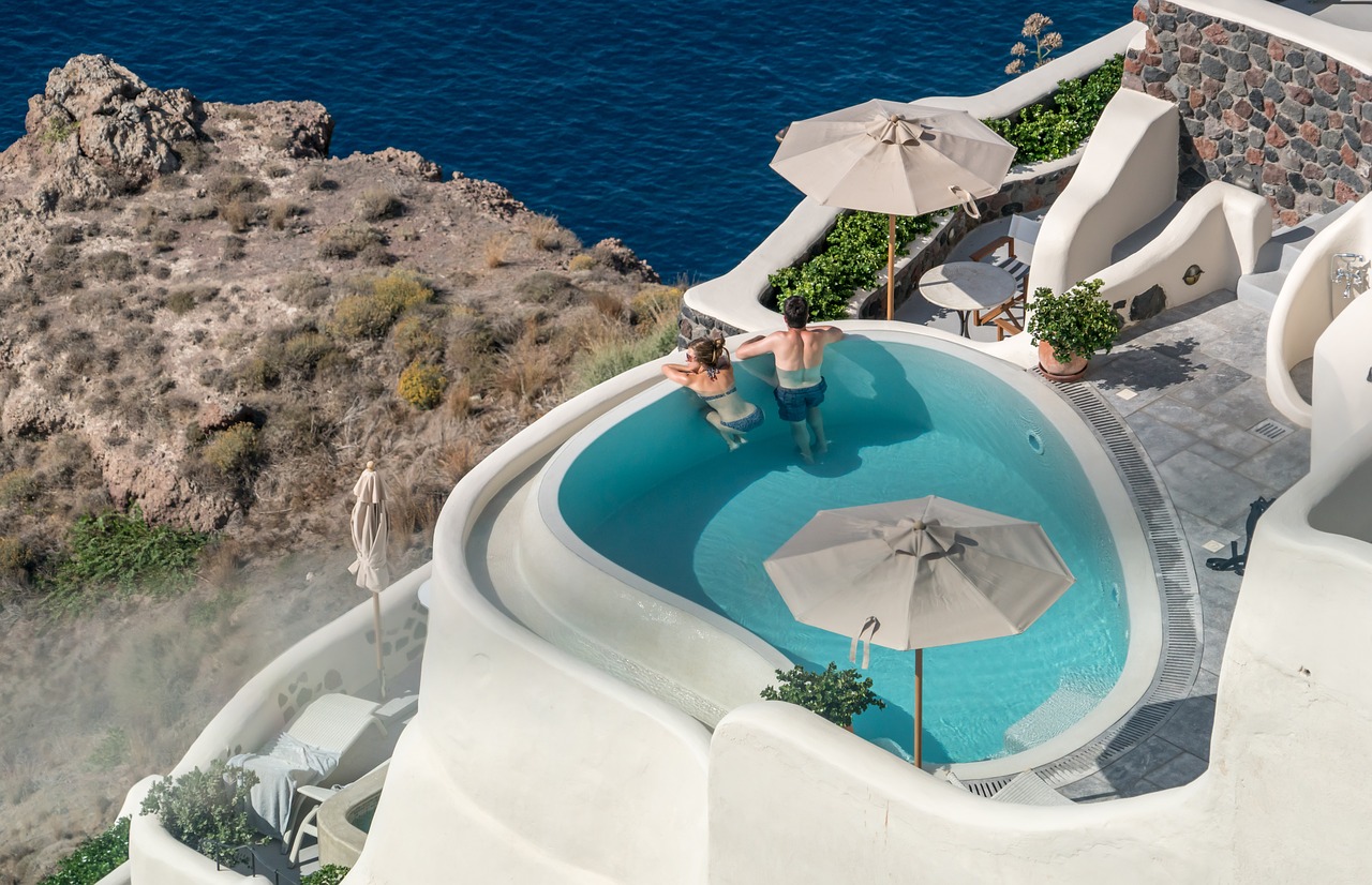 Image - santorini oia greece people person