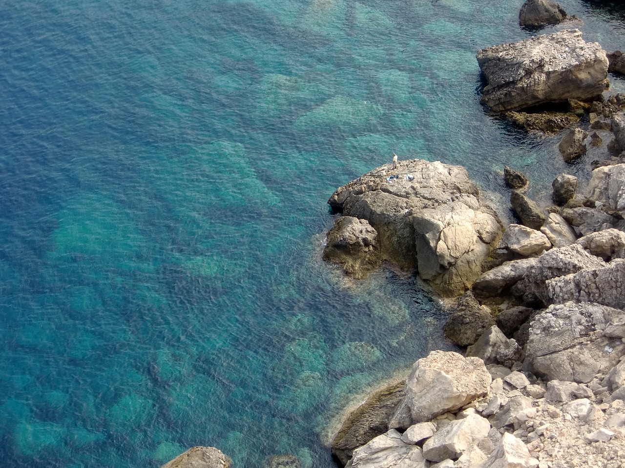 Image - water sea rock stone structure