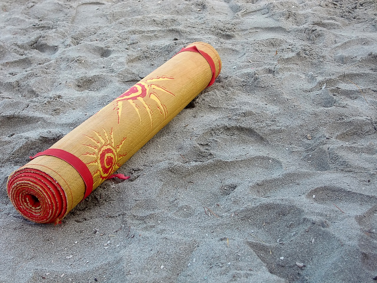 Image - beach mat still life sand beach