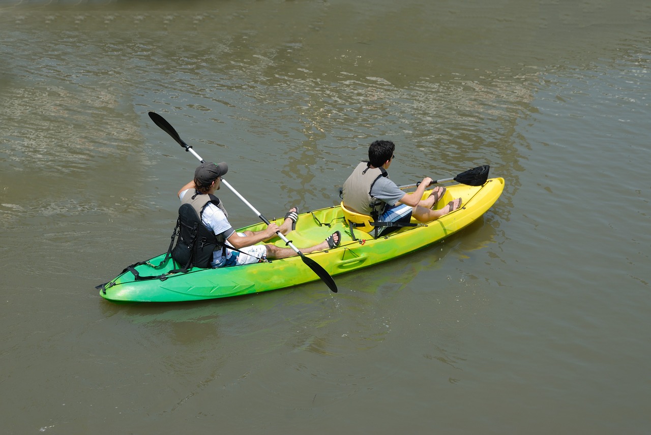 Image - kayak kayaking people water sport