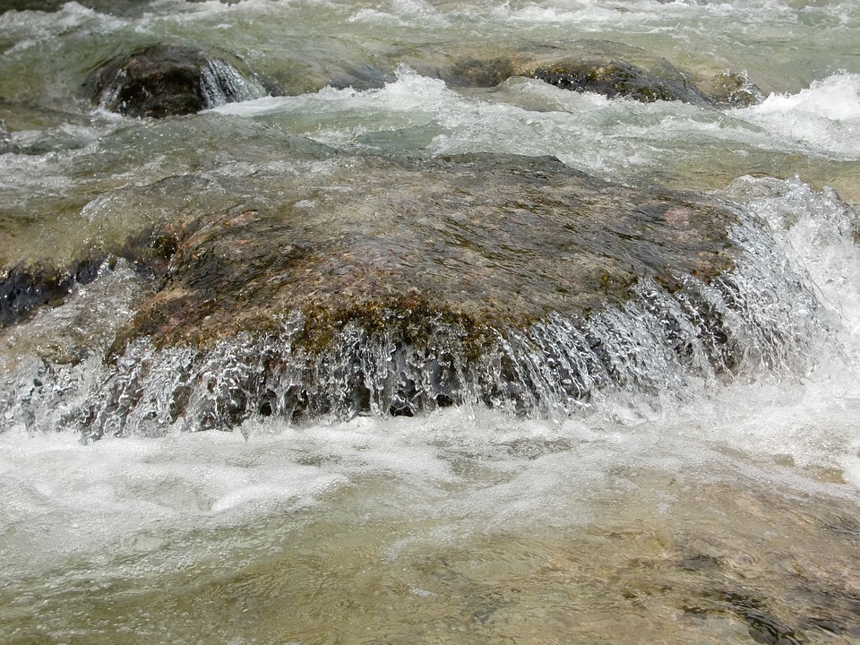 Image - water flow stone creek nature