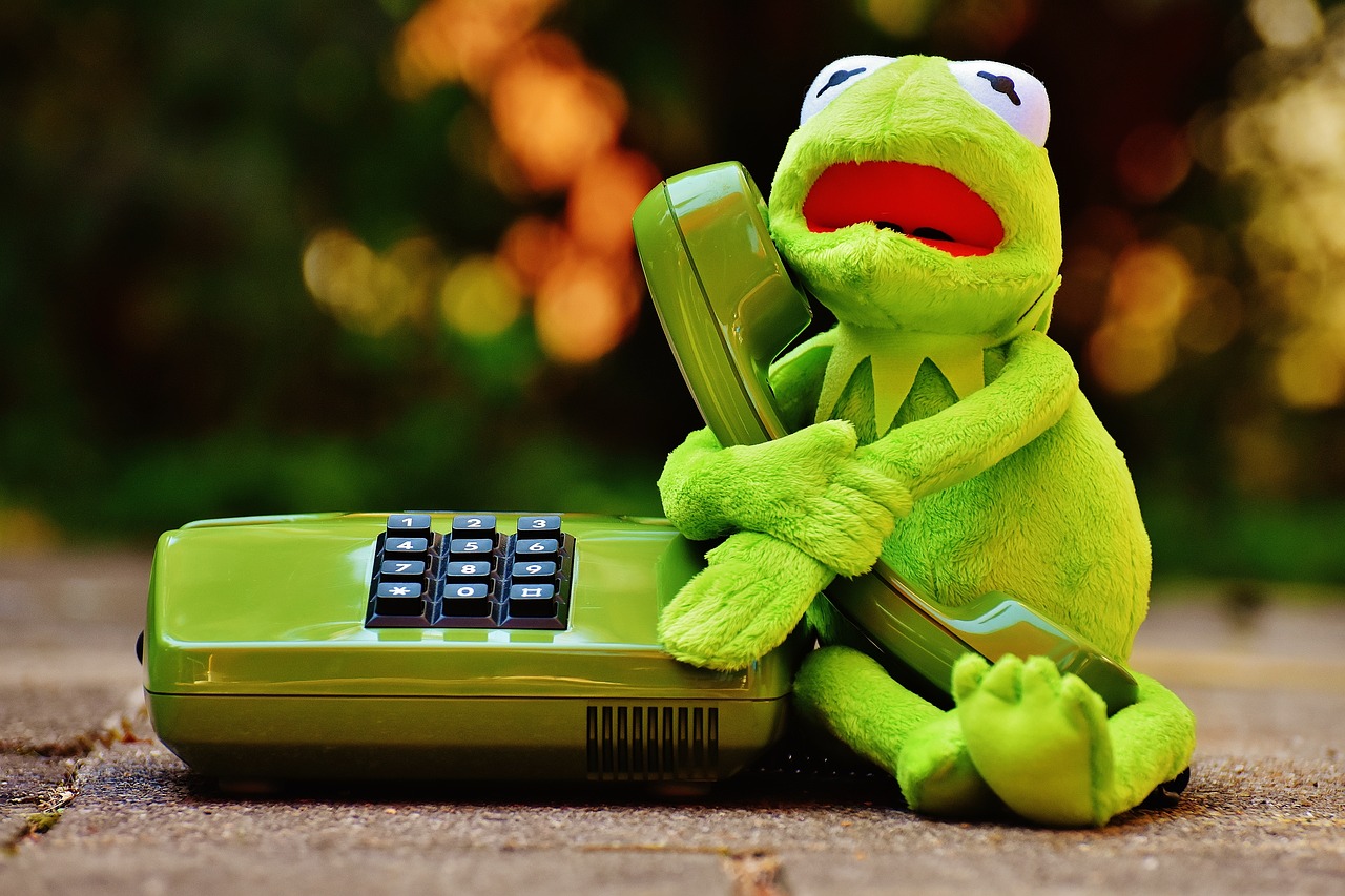 Image - kermit frog phone figure funny