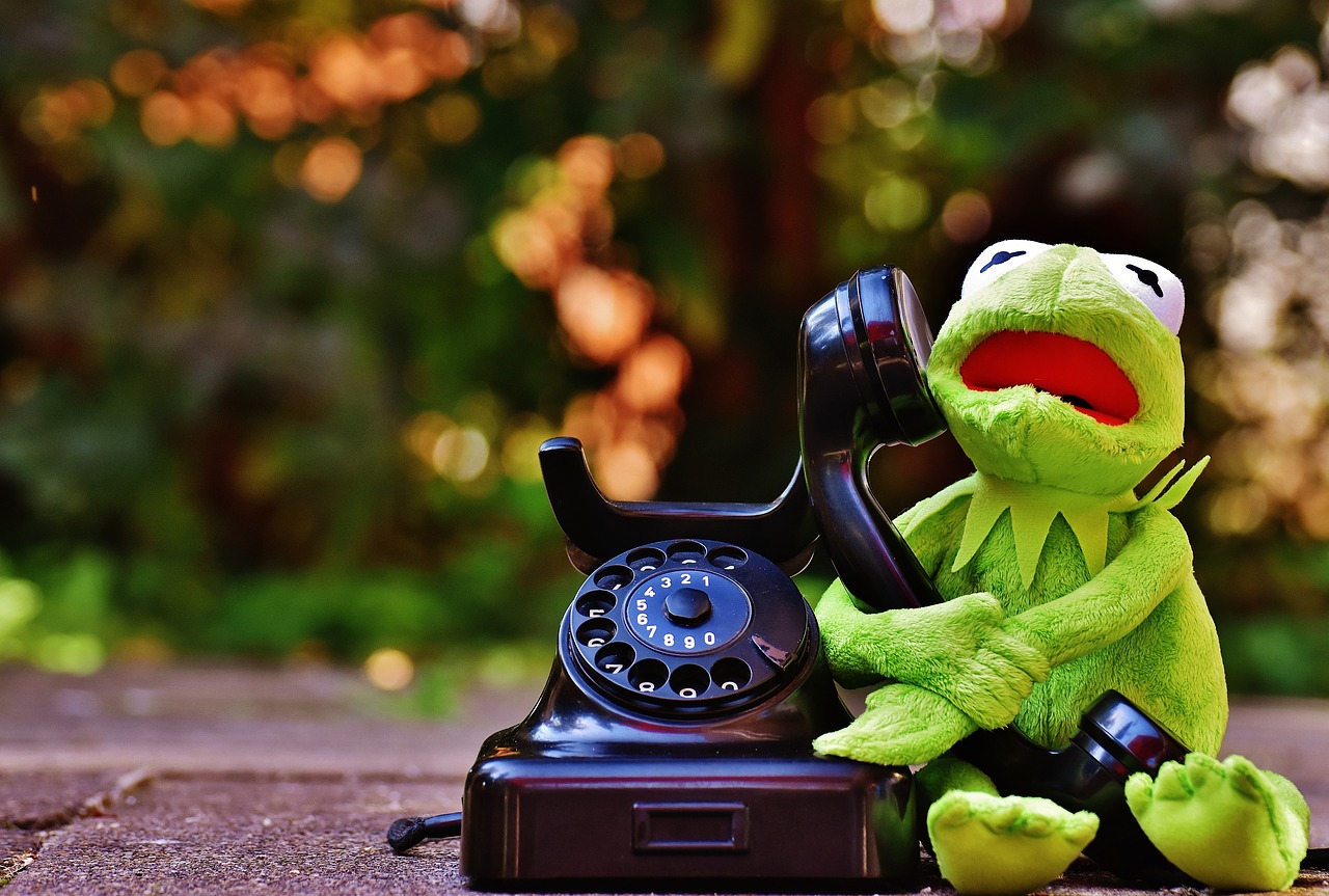 Image - kermit frog phone figure funny